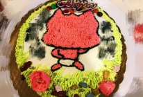 阿狸图生日蛋糕的做法