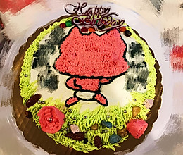 阿狸图生日蛋糕的做法