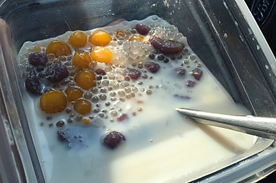 紫薯，南瓜椰汁西米露