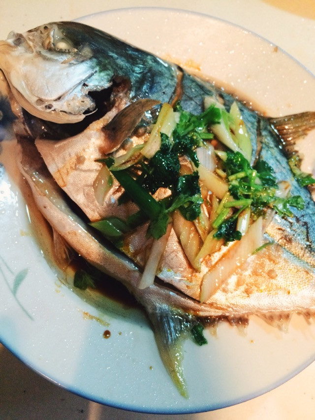 清蒸葱油鲳鱼/平鱼的做法