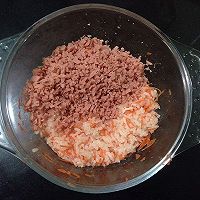 平底锅做【什锦鸡蛋饭卷】的做法图解2