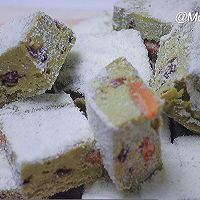 抹茶豆腐伪雪花酥的做法图解1