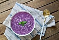 紫薯双米粥的做法