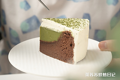 雪绒抹茶凹蛋糕