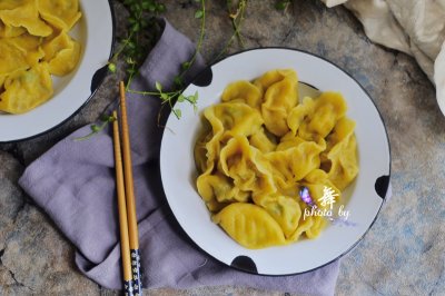 黄金虾仁饺子