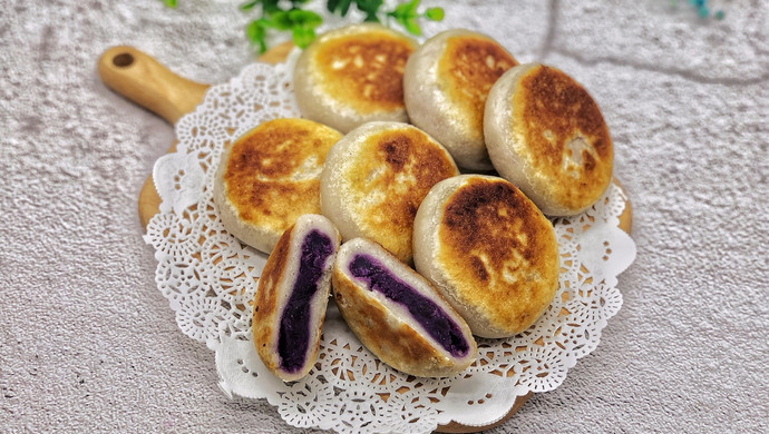 山药紫薯饼