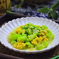 #植物蛋 美味尝鲜记#虾皮鸡蛋丝瓜的做法图解9