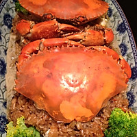 螃蟹蒸饭的做法图解16
