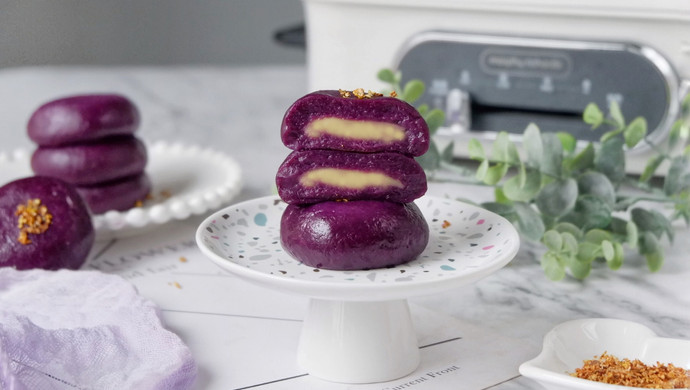 芝心紫薯糯米饼