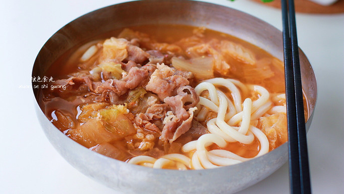 泡菜肥牛乌冬面