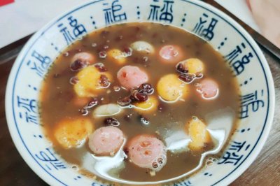 一碗香甜蜜豆小圆子