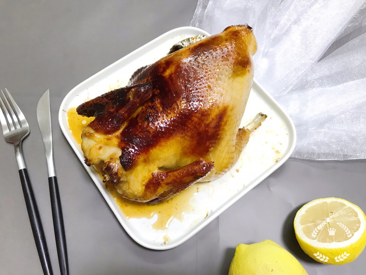 柠檬烤鸡-空气炸锅版的做法