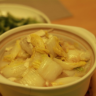干贝豆腐炖白菜