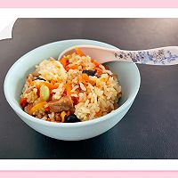 胡萝卜毛豆抓饭的做法图解7