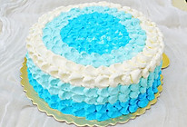 蓝色海洋之心蛋糕的做法
