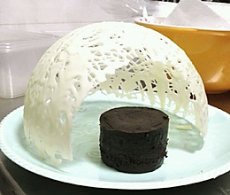 “白色的恋人”，巧克力珍珠球vs巧克力岩溶蛋糕的做法