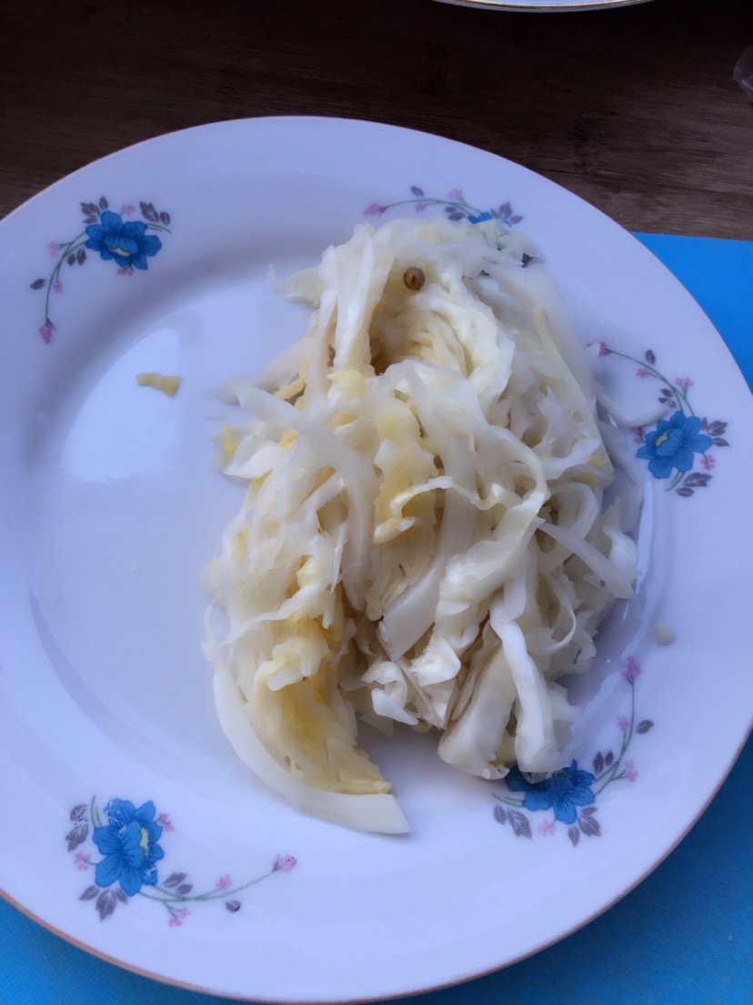 泡菜肉丝炒米的做法图解2