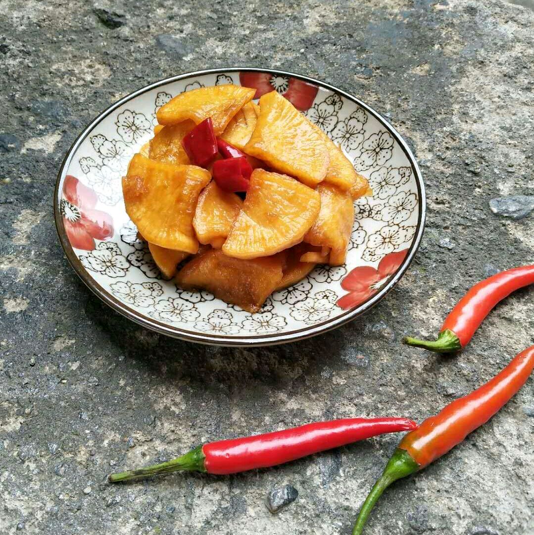 White radish with sugar