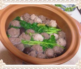川味砂锅之香菇蔬菜双丸汤的做法