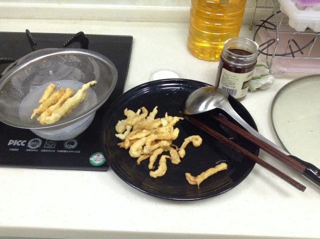 酥脆拨丝高丽肉的做法图解5