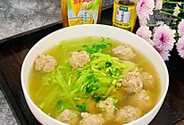 #太太乐鲜鸡汁芝麻香油#羊肉丸子萝卜丝汤的做法