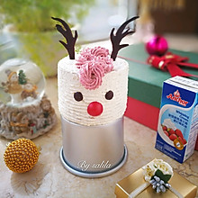 圣诞麋鹿蛋糕#安佳烘焙学院#