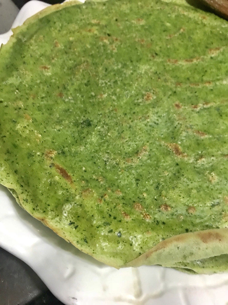 菠菜薄饼的做法