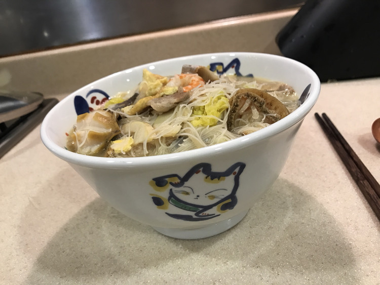 姜汁什锦海鲜面的做法