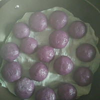 家常紫薯糯米团的做法图解4