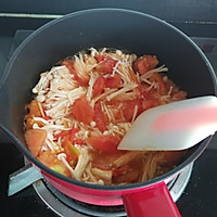 #入秋滋补正当时# 快手番茄牛肉汤，5分钟上桌，汤鲜肉滑的做法图解9