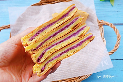 紫薯芋泥烤年糕