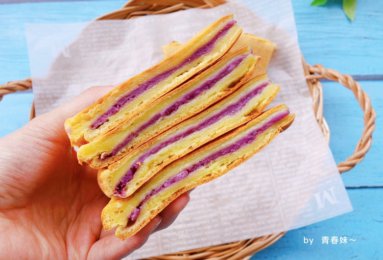 紫薯芋泥烤年糕的做法