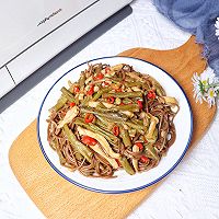 减肥也能吃，豆角鸡胸肉焖荞麦面的做法图解13