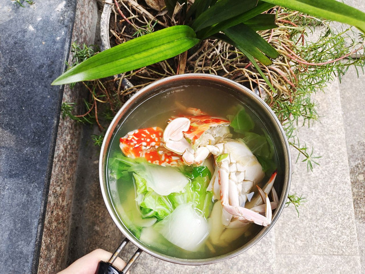 夏季清凉——花蟹白菜汤的做法