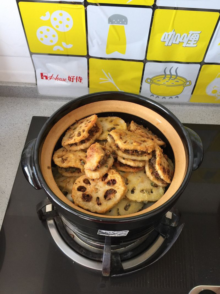 羊肉藕盒的做法