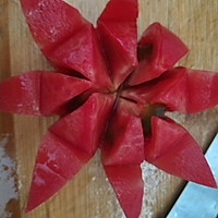 雪压红梅(创意糖拌西红柿)的做法图解8