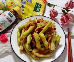 #黄河路美食#白芸豆炒肉丝的做法