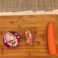 洋葱胡萝卜炒肉丝#一道洋气的菜#的做法图解1