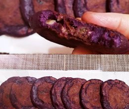 紫薯糯米粉五仁饼，香甜软糯，健康又美味的做法