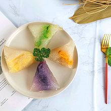 #甜粽VS咸粽，你是哪一党？#网红水晶西米粽子