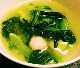青菜鱼丸汤的做法