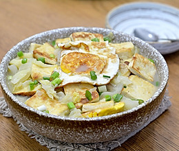 白菜豆腐煎蛋汤的做法