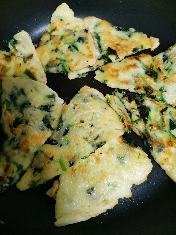 菠菜饼的做法