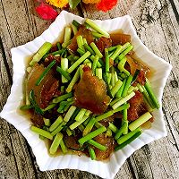 蒜苔炒腊肉的做法图解13