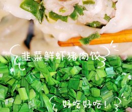 韭菜鲜虾猪肉饺#春日养生局的做法