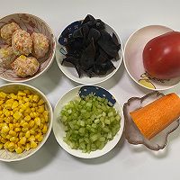减脂版蔬菜酸汤+玉米汁（低脂又营养）的做法图解1