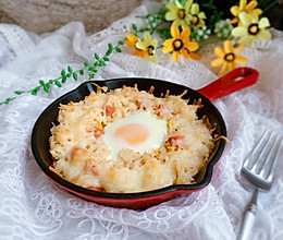 #秋天怎么吃#鸡蛋焗饭【宝宝最爱早餐】的做法