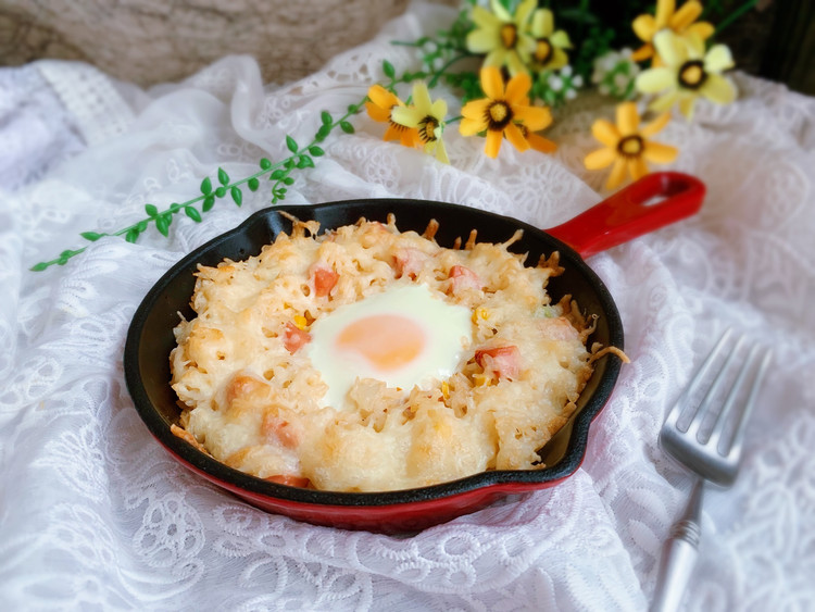 鸡蛋焗饭【宝宝最爱早餐】的做法