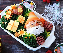 #柏翠辅食节-营养佐餐#圣诞老人便当的做法