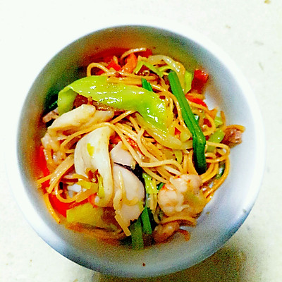 海鲜炒面线